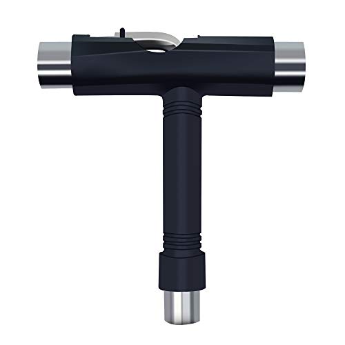 Skateboard Hardware 8Pcs Bolts Set And All-In-One Skate Tools Portable Skateboard T Accessory With Tool L-Type Phillips Head Wrench Screwdriver, Gold #TOP3