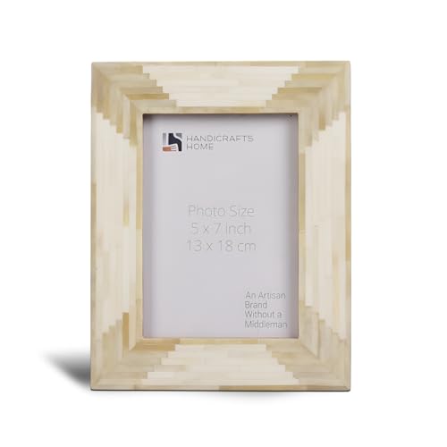 Handicrafts Home Marcos de fotos de 5 x 7 pulgadas, colección Apache-Harvest, estilo colgante de pared, marcos de fotos de granja para sala de estar, oficina y decoración del hogar, antes de bodas,