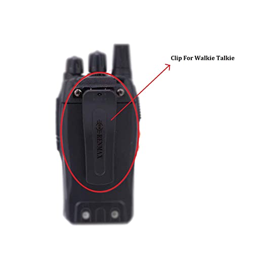 Image of RENMAX Belt Clip Compatible with Two Way Radio Walkie FB-888 Black (Pack of 10)
