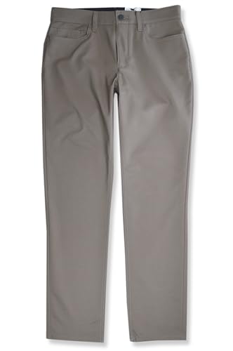 Calvin Klein Mens Slim Fit Cotton Blend Stretch 5 Pocket Casual Pants,