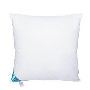 kissen 80×80 daunen mit 3-Kammer-Füllung, 70% Daunen-30% Federn Ultra-Komfort-Kombination, ganzjährig verwendbar, 100% Baumwollbezug – leicht zu waschen, daunenkissen 80×80 für Entspannung-1600g