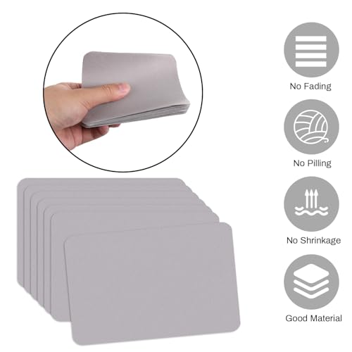 AKZYTUE 24 peças de remendos de tecido, 7,6 cm x 11/10.2 cm, remendos de tecido internos e externos,