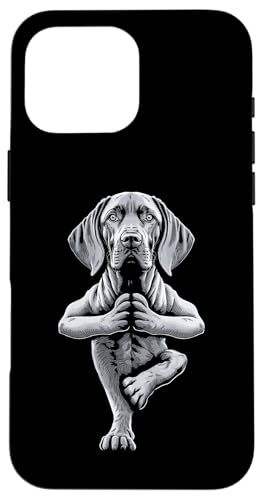 Weimaraner ���K �� �q�� �ʔ��� �� �A�[�T�i �؂̃|�[�Y �X�}�z�P�[�X iPhone 16 Pro Max �p