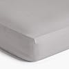 Imperial Rooms Fitted Sheets Double 25 CM Brushed Microfibre Easy Care Soft Bed Sheets Fade Resistant (Grey)