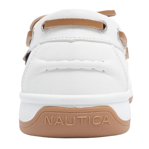 Image of Nautica Women's Casual Boat Shoes, Moc-Toe Loafers with Cushioned Insole, Deck Fashion Sneaker