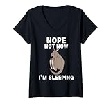 Photo Gallery donna carino canguro nope not now i m sleeping kangaroo lover maglietta con collo a v Photo Gallery donna carino canguro nope not now i m sleeping kangaroo lover maglietta con collo a v