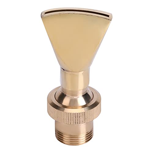 Horoper Fan Fountain Nozzle, 1/2 DN15&3/4 DN20 Fan Shaped Brass Fountain Nozzle Sprinkler Spray Head