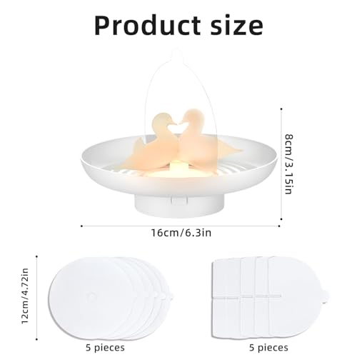 2 PCs Bettwanzen Falle mit 10 Klebescheiben,Zwei Stromversorgung Methoden Flohfalle für Wohnung Testsieger,Geruchlos Ungiftig, Flohfallen für Wohnzimmer,Küche,Schlafzimmer