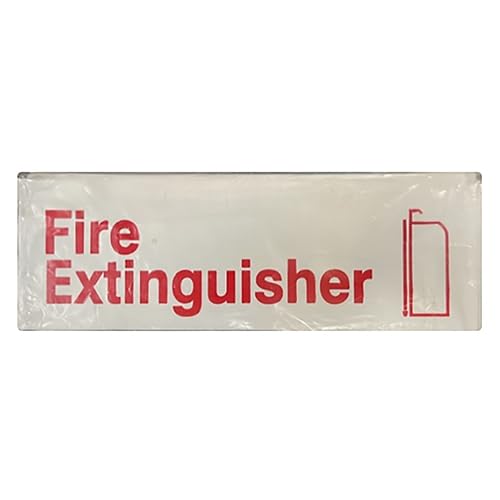 Exact FIT for TRAEX 4518 Sign; FIRE Extinguisher; 3X9 in - Replacement Part by MAVRIK
