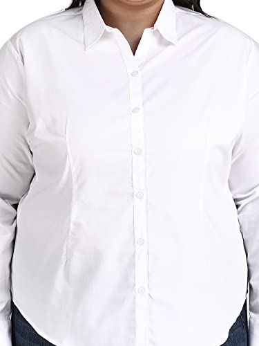 Image of Blue Ronin Full Sleeve Stylish Western Official Formal Shirts for Women Regular Fit Plus Size