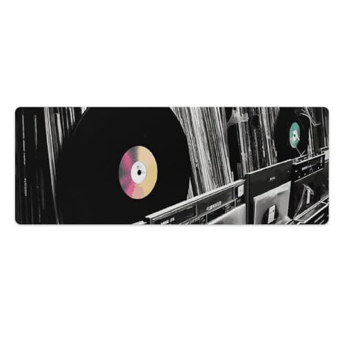 Tapis de souris de jeu LED grand format en vinyle imperméable avec base antidérapante