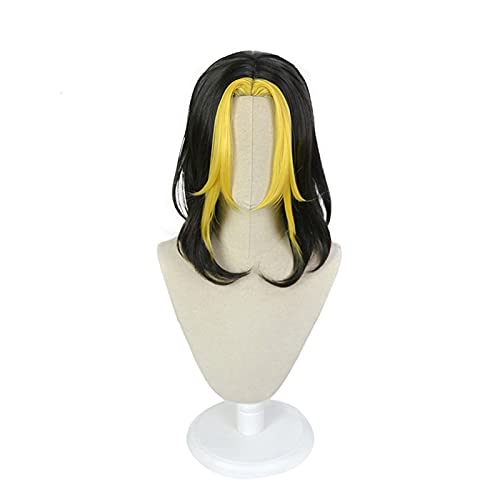 PWEINCY Lange schwarz-blonde Hanemiya Kazutora Cosplay Perücke Cover