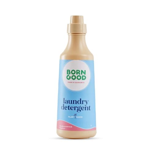 Image of Born Good Natural Laundry Liquid Detergent | 1000ml | Brazilian Rosewood Fragrance | Plant-Based, Non-Toxic, Eco-Friendly, Organic | Tough on Stains & Odour, Gentle on Skin & Fabrics Baby-Safe