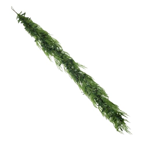 Guirnalda de árbol de Navidad, vid de olivo artificial de 3.9 pies, guirnalda de pino sintético, vid realista de invierno, para fiestas, interiores y exteriores, chimenea, Acción de Gracias, invierno