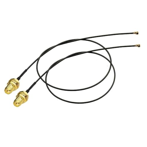 Bingfu WLAN Kabel, 25cm M.2 NGFF Kabel auf RP-SMA Buchse Schottmontage WiFi-Antennenkabel 2-Pack Verlängerungskabel Kompatibel mit Intel Schnittstelle Drahtlose Netzwerkkarte...