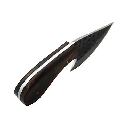 Wild Turkey Handmade Collection 1075 Carbon Steel Full Tang Hunting Knife - Handmade Forged High Carbon Steel Blade with Genuine Leather Sheath