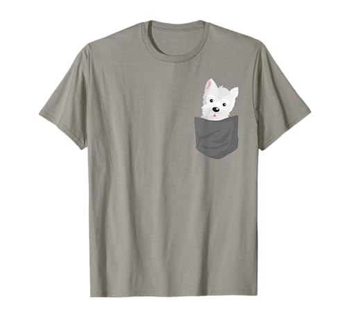 Dog In A Pocket Cute Westie Terrier Lover Puppy T-Shirt