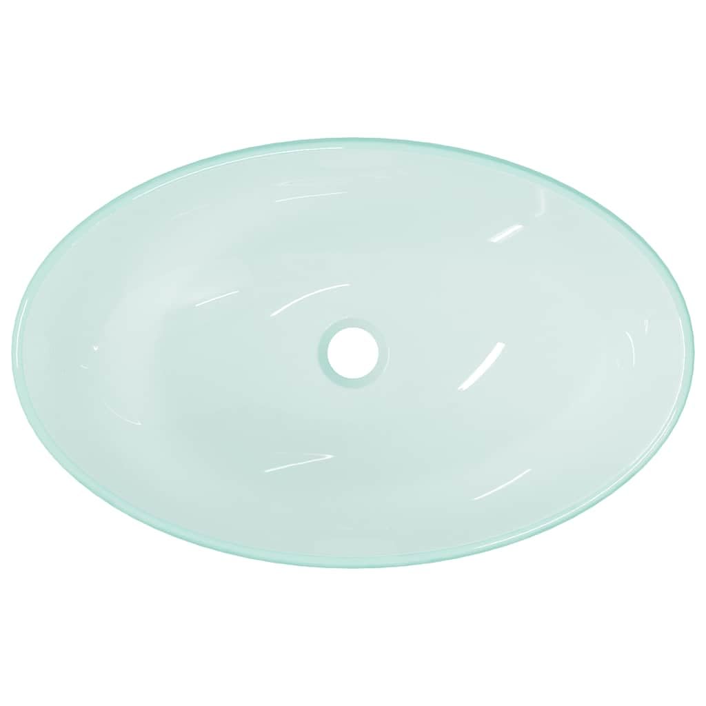 Lavabo de cristal templado 54,5 x 35 x 15,5 cm mate