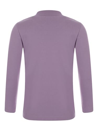 Kids Girls Boys Thermal Shirt Baselayer Solid Color Mock Neck Undershirts Underwear Sport Running Workout Top2