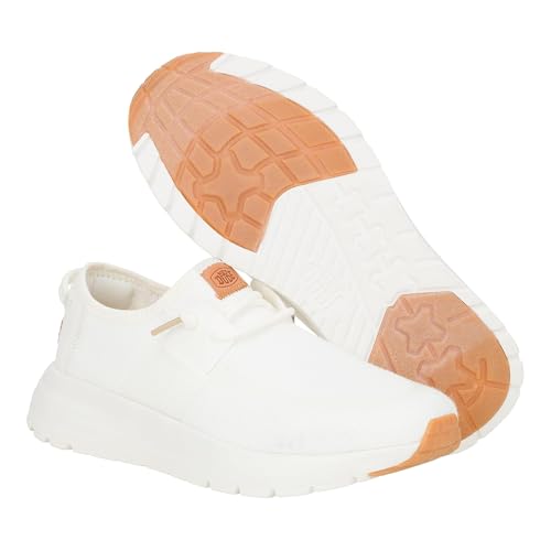 HEYDUDE Women's Sirocco W Neutrals White Loafer Flat3