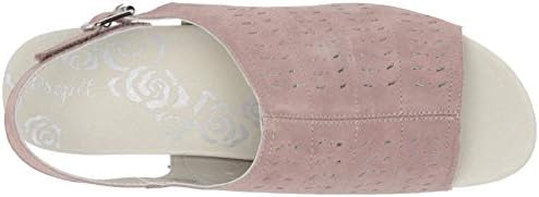 Propét Women's Marlo Espadrille Wedge Sandal,Pink Blush,9 X-Wide | Image 4