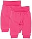 Playshoes Mädchen Sweat-Hose Jogginghose, Pink, 80 (2er Pack)