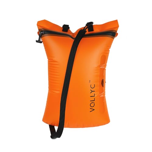 VOLLYC 25L Waterproof Travel Vacuum Bags, Tear-Resistant Design,Lightweight Compression Storage, Durable Vacuum Seal Bags for Clothing Travel Luggage, Camping, Hiking & Road Trips