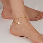 JOYEAR Gold Clover Bracelets for Women,Cute Gold Four Leaf Clover Anklet Gifts - Image 5