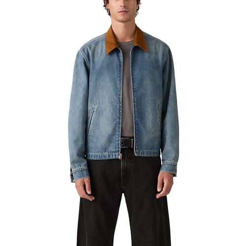 Levi's Castro Veste en jean zippée pour homme Light It Up T M