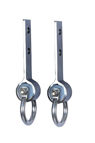 Image of Stainless Steel Bearing Swing Heavy Duty Hooks for Hanging and Hanging Hooks with Anchor Bolt[ Pack of 2] Weight Capacity 1000 Kg [Long Life and Non-Rustic].