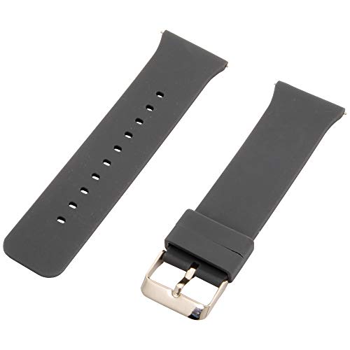 iTouch Air Smartwatch and iTouch Pulse Smartwatch Solid Silicone Straps, Replacement Smartwatch Straps, Compatible ONLY with The iTouch Air or The iTouch Pulse (Dark Grey)