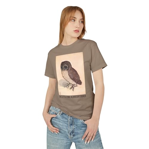 DONWILLISJRART The Little Owl Albrecht Durer Tee, Unisex Heavyweight Cotton Tee4