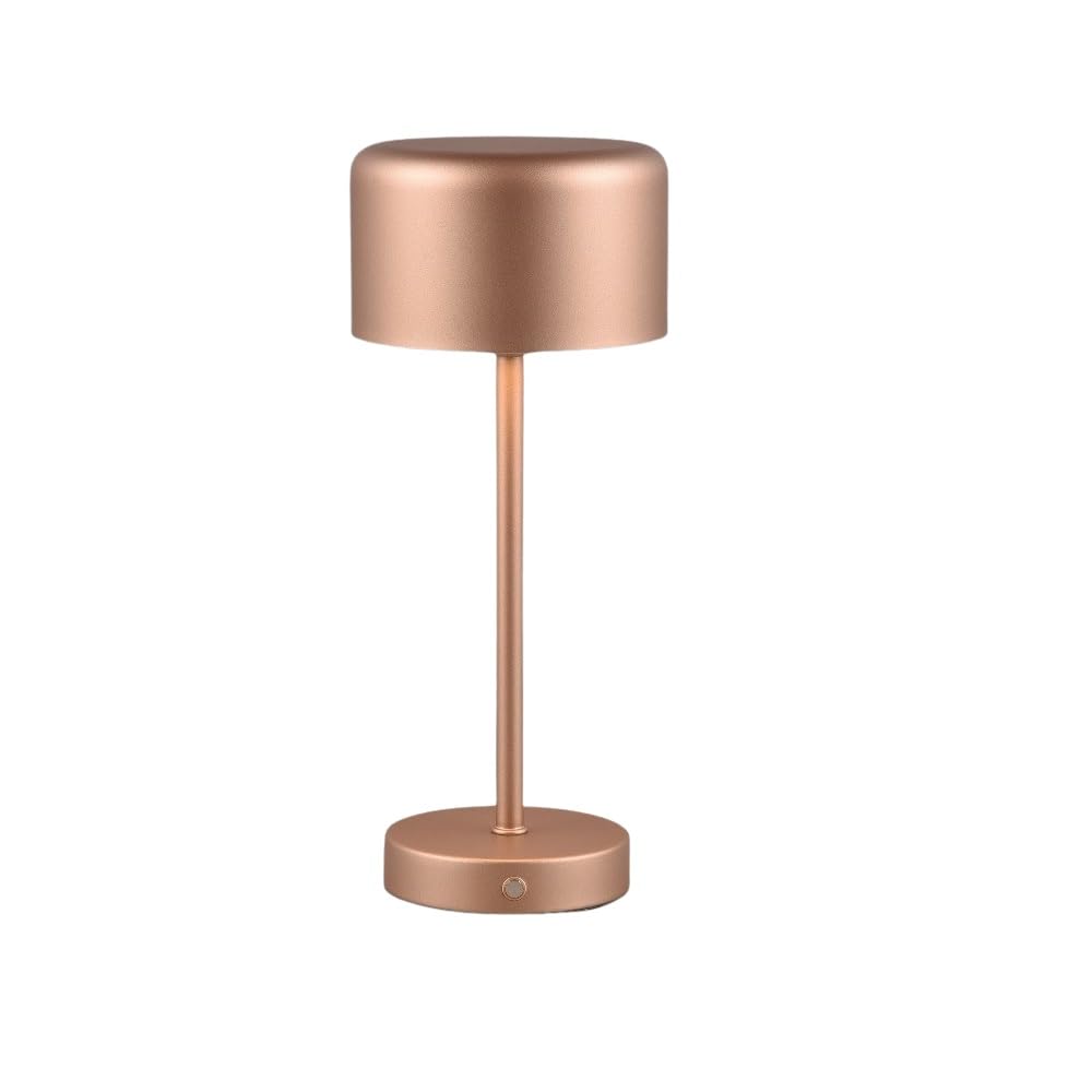Britalia Coffee Br59151165 Led Matt Copper Stem Usb Rechargeable Touch Retro Table Lamp - 30Cm Height