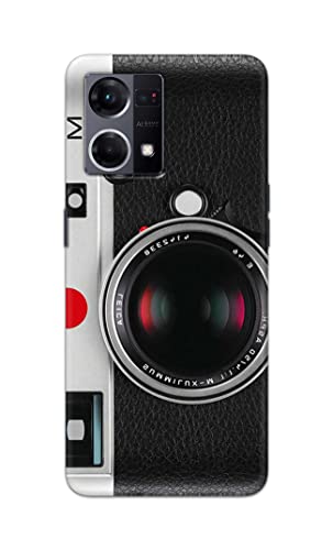 Image of Printed Hard Back Cover Case for Oppo Reno7 4G | Oppo Reno 7 4G Back Cover (Vintage Camera) -702