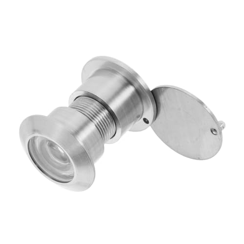 Frcolor 防?対応厚ドア用真鍮製猫眼 防水カバー付き広角レンズで高精細視界 ホームオフィス向け ドアビューア