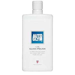 Autoglym Car Glass Polish, 500ml – Windscreen and Car Window Cleaner, Deep Cleaning Cream for Crystal Clear Vision Inside and Out