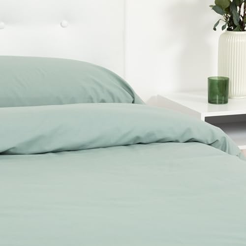 TRAMAS+ Juego de Funda Nórdica y Funda de Almohada 100% Algodón para Relleno Nórdico (Cama 90,...