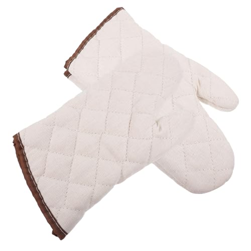 BESTYASH 1Pair Scald Baking Gloves Heat Resistant Kitchen Oven Mitts for Grilling BBQ and Baking Comfortable Fit Lightweight Easy to Use High Temperature Protection