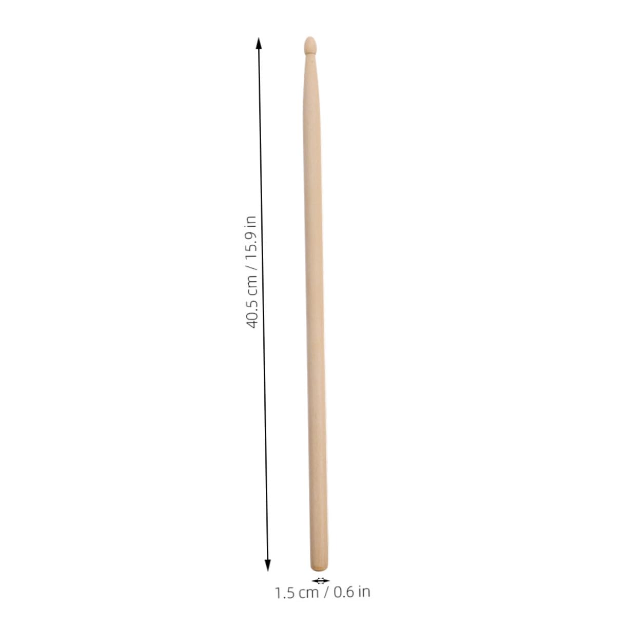 12 Paar 5a Holz Drumsticks für Jazz und Percussion | Beige Ausführung, für Anfänger und Profi Schlagzeuger, Satz für Unterricht und Heimrunden
