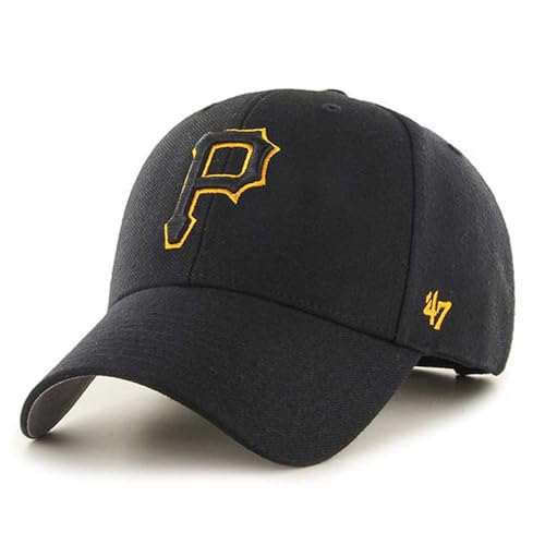 Casquette '47 MLB Pittsburgh Pirates noire stretch brodée chapeau de baseball américain