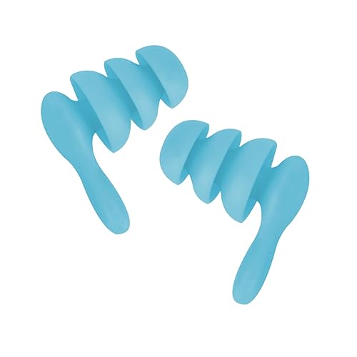 SEWOART 2組防水遮音イヤープラグ 聴覚保護 睡眠用 水泳バス適用 騒音カット 耐久素材 男女兼用 ブルー