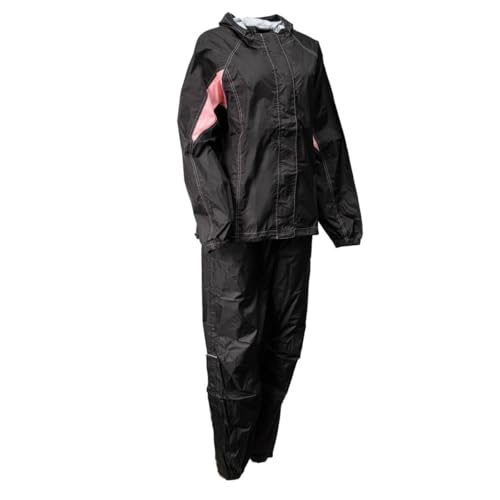 Image of Milwaukee Leather Women's Motorcycle Hooded Water-Resistant Rain Suit for Outdoors