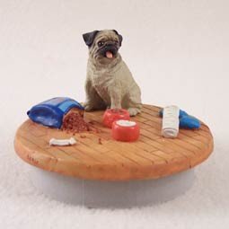 Conversation Concepts Miniature Pug Fawn Candle Topper Tiny One 