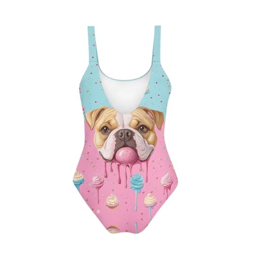Image of Uourmeti Girls' One-Piece Swimwear Halter Bathing Suit Big Kids Summer Beach Swim Suits Swimming Wear