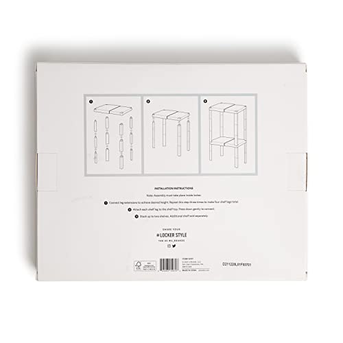 Étagère de casier réglable U Brands : accessoires rangement modulable