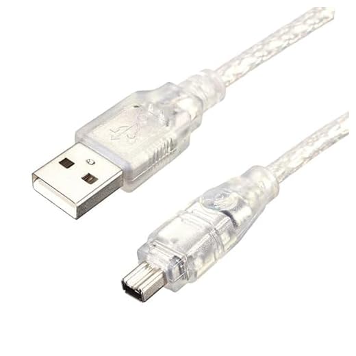Cable adaptador USB macho a Firewire, conexión IEEE 1394, adaptador de 4 pines macho para la DCR-TRV75E DV, cable USB - Firewire de 1 m
