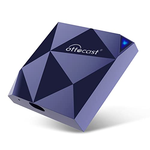 OTTOCAST A2Air ワイヤレス Android Auto アダプター - 13 秒自動接続高速、2023 アップグレード Android Auto ワイヤレス アダプター、工場出荷時の有線 Android Auto 搭載車用