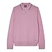 PS Paul Smith Men's Merino Wool Polo Sweater, Mauve