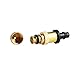 Geelyda 10 Pcs Adjustable Copper Spray Nozzle, Atomization Irrigation Sprinklers Watering Drippers Sprinklers Emitter Drip System On 1/4