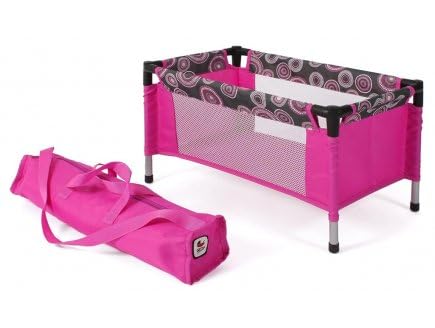 Toclsixz Lit De Voyage Pour Poupée 43 Cm – Acier, Polyester, Pliable – Dès 3 Ans, Cadeau Fille